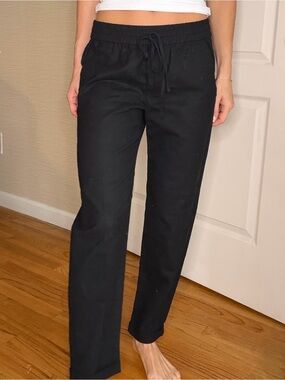 J Crew Women's Black Drawstring Jogger Pants